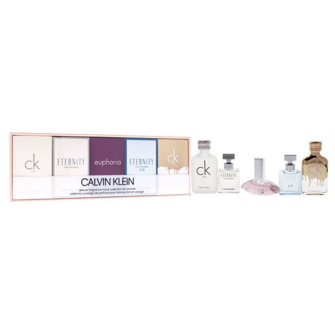 Calvin Klein Deluxe Fragrance Travel Collection by Calvin Klein for Women - 5 Pc Mini Gift Set, , alternate image number null