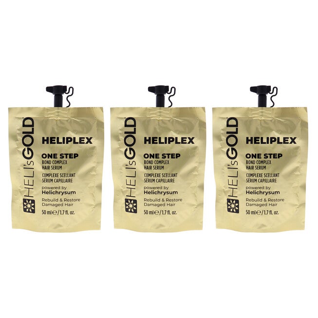 Heliplex One Step Hair Serum by Helis Gold for Unisex - 1.7 oz Serum - Pack of 3, See Description, hi-res image number 0