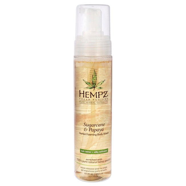 Fresh Fusions Sugarcane and Papaya Herbal Foaming Body Wash by Hempz for Unisex - 8.5 oz Body Wash, See Description, hi-res image number 0