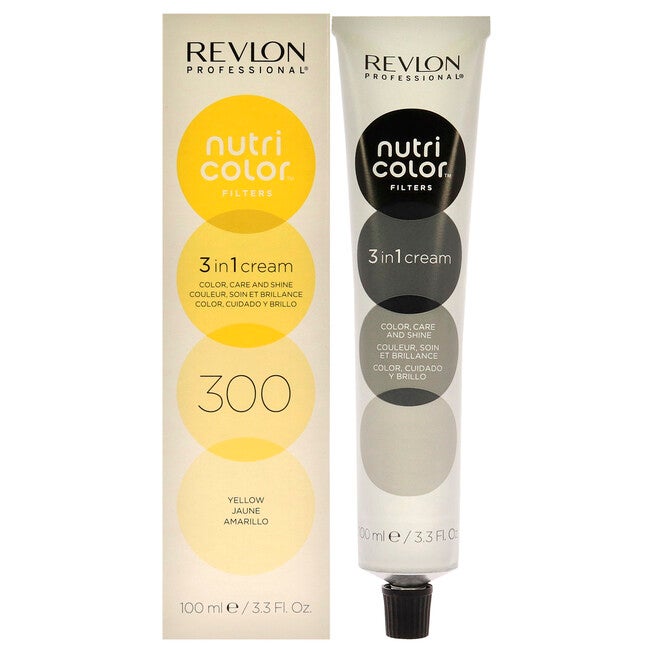 Nutri Color Cream - 300 Yellow by Revlon for Unisex - 3.4 oz Hair Color, See Description, hi-res image number 0