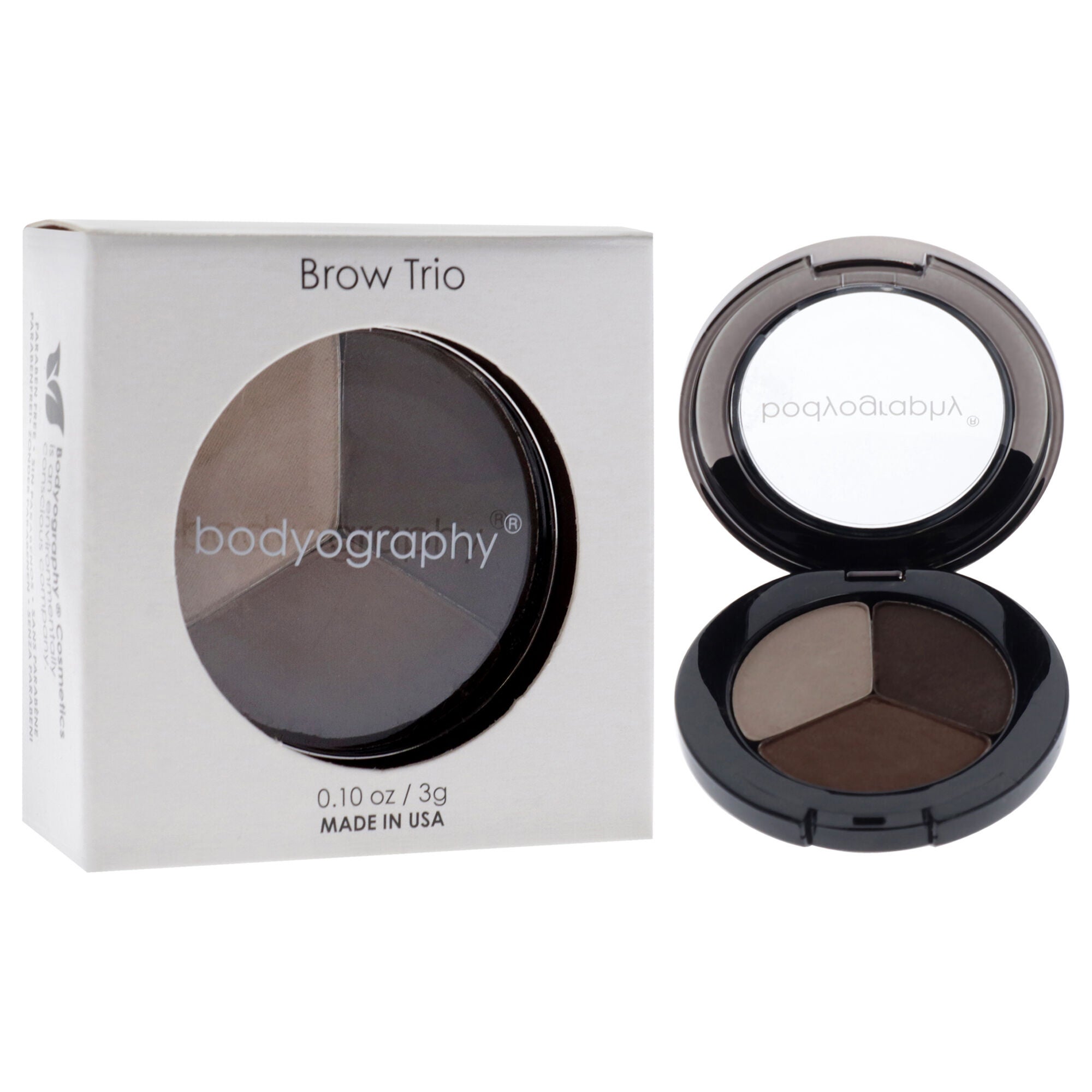 Brow Trio Essential by Bodyography for Women - 0.10 oz Eyebrow, See Description, alternate image number 2