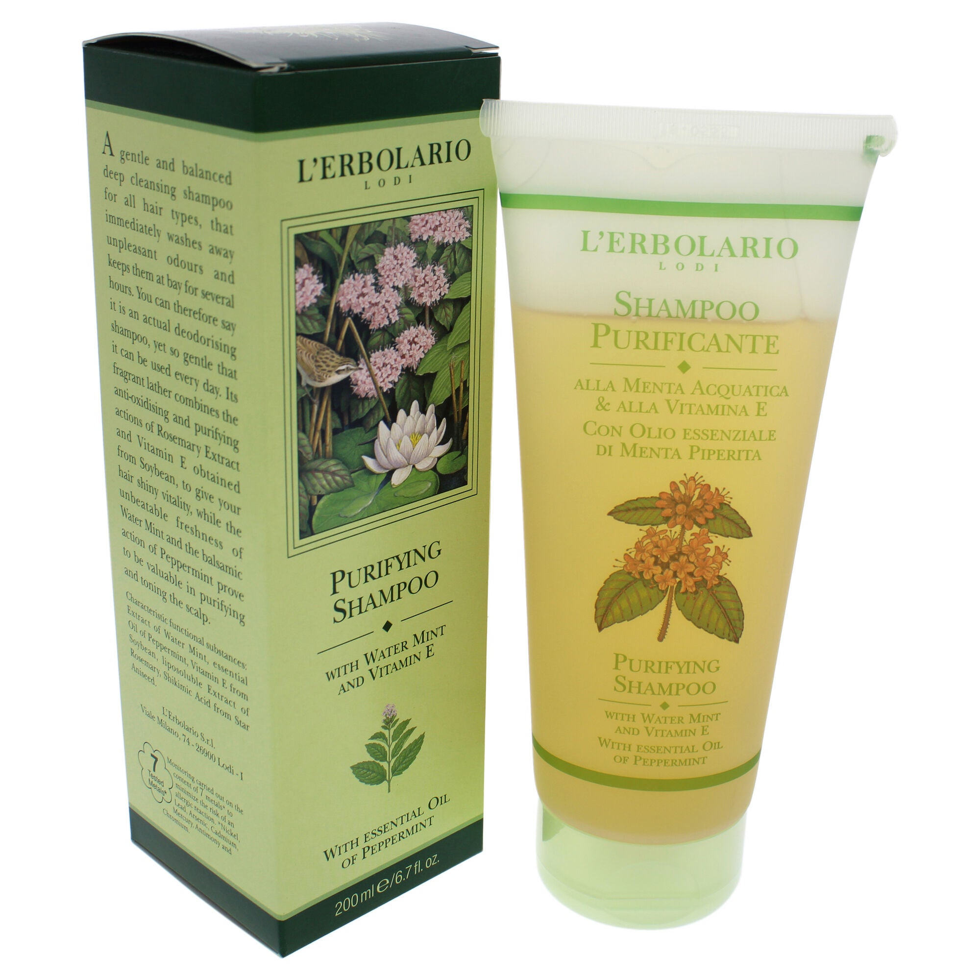 Purifying Shampoo by LErbolario for Unisex - 6.7 oz Shampoo, , alternate image number 7