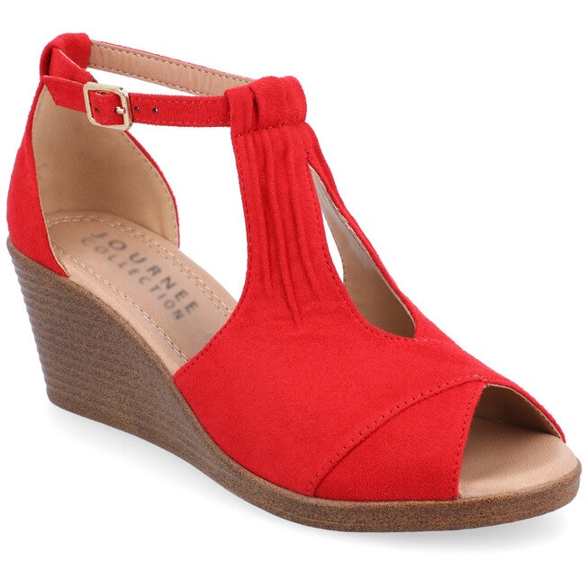 Women's Tru Comfort Foam Kedzie Wedge, Red, hi-res image number 0