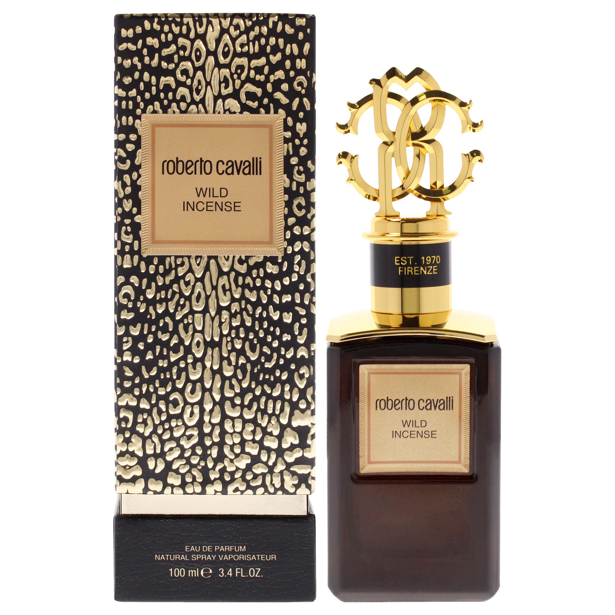 Gold Collection - Wild Incense by Roberto Cavalli for Unisex - 3.4 oz EDP Spray, Clear, hi-res image number 0