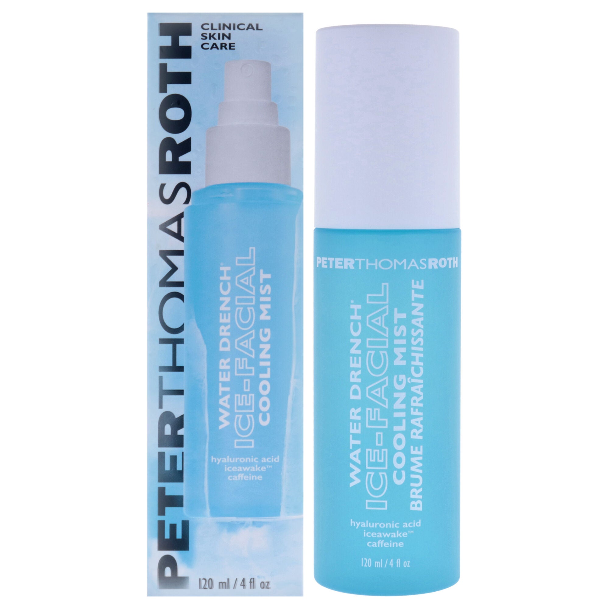 Water Drench Ice-Facial Cooling Mist by Peter Thomas Roth for Unisex - 4 oz Mist, Clear, hi-res image number 0