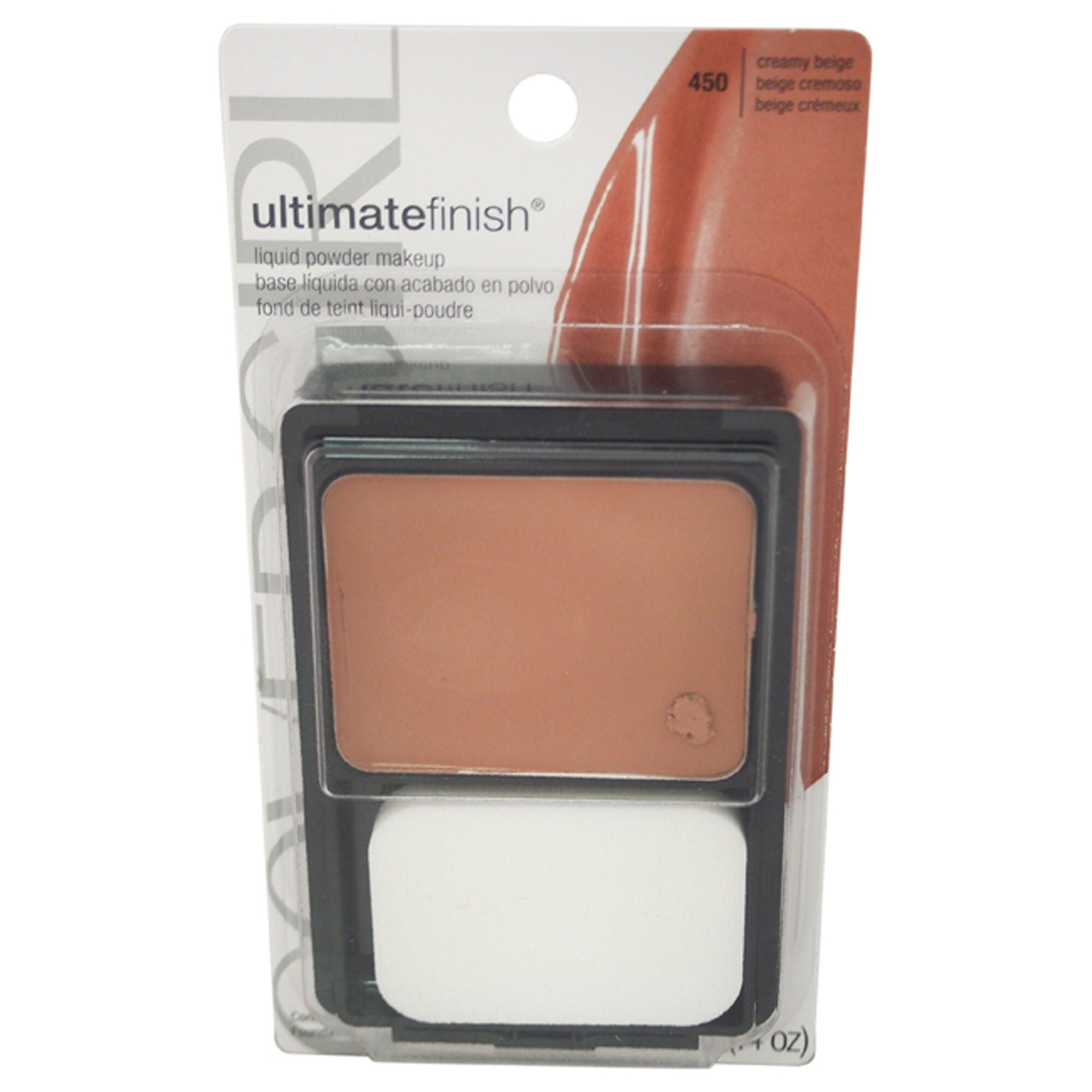 Ultimate Finish Liquid Powder Makeup - # 450 Creamy Beige by CoverGirl for Women - 0.4 oz Makeup, See Description, hi-res image number 0