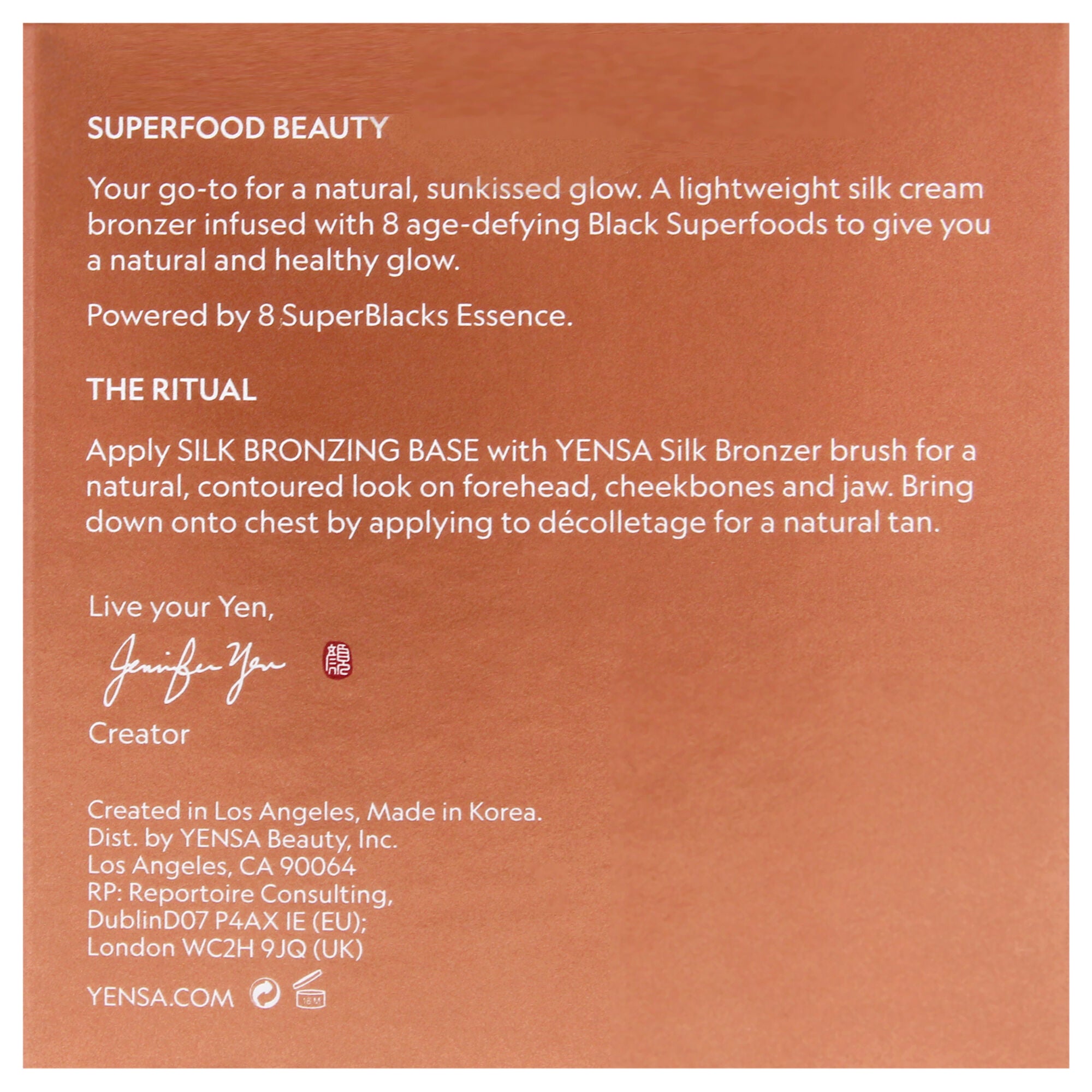 Silk Bronzing Base - Sunlit Glow by Yensa for Women - 1 oz Bronzer, Brown, alternate image number 5