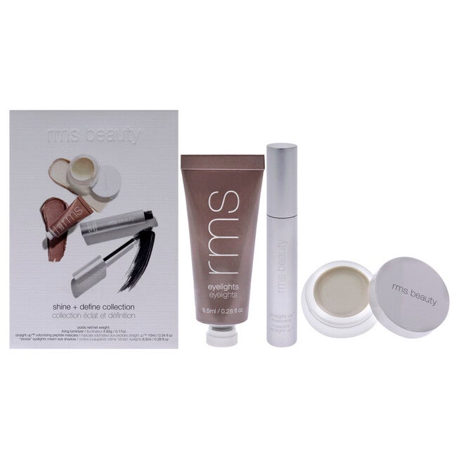 Shine plus Define Collection by RMS Beauty for Women - 3 Pc 0.28oz Eyelights Cream Eye Shadow, 0.17oz Living Luminizer, 0.34oz Mascara, , alternate image number 5