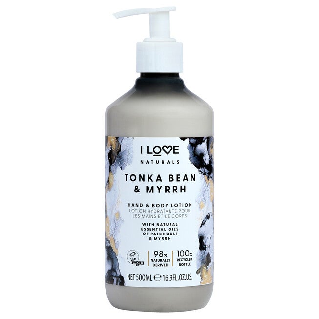 Naturals Hand and Body Lotion - Tonka Bean and Myrrh by I Love Cosmetics for Women - 16.9 oz Body Lotion, See Description, hi-res image number 0