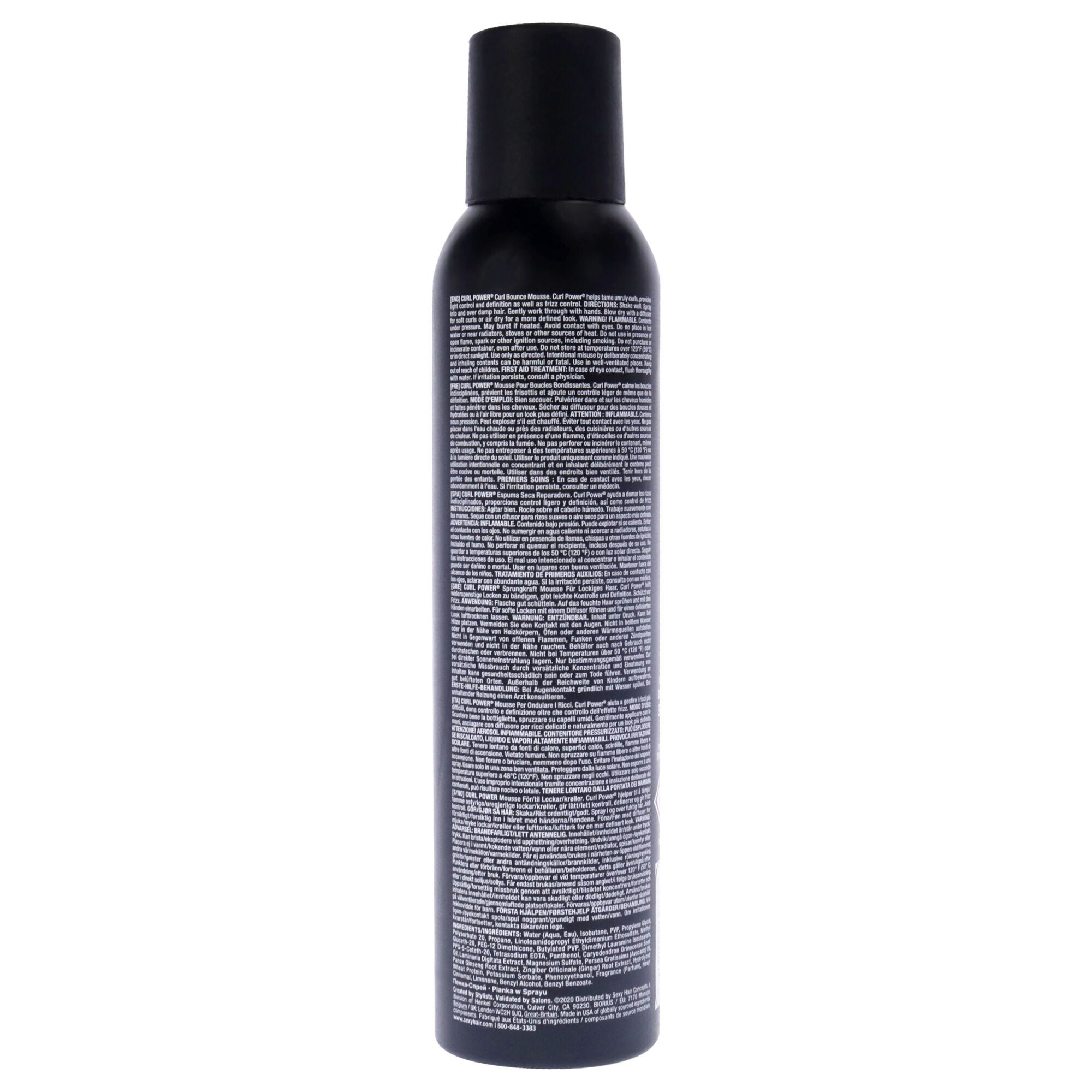 Curly Sexy Hair Curl Power Spray Foam by Sexy Hair for Unisex - 8.4 oz Mousse, See Description, alternate image number 2