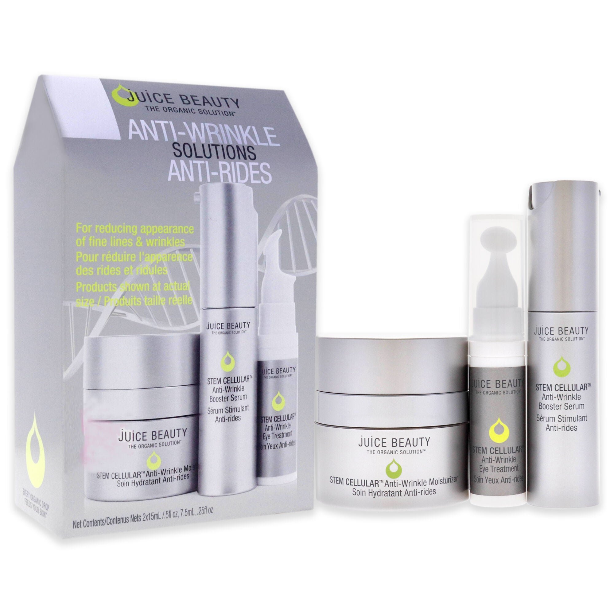 Stem Cellular Anti-Wrinkle Solutions Kit by Juice Beauty for Women - 3 Pc, See Description, alternate image number 1