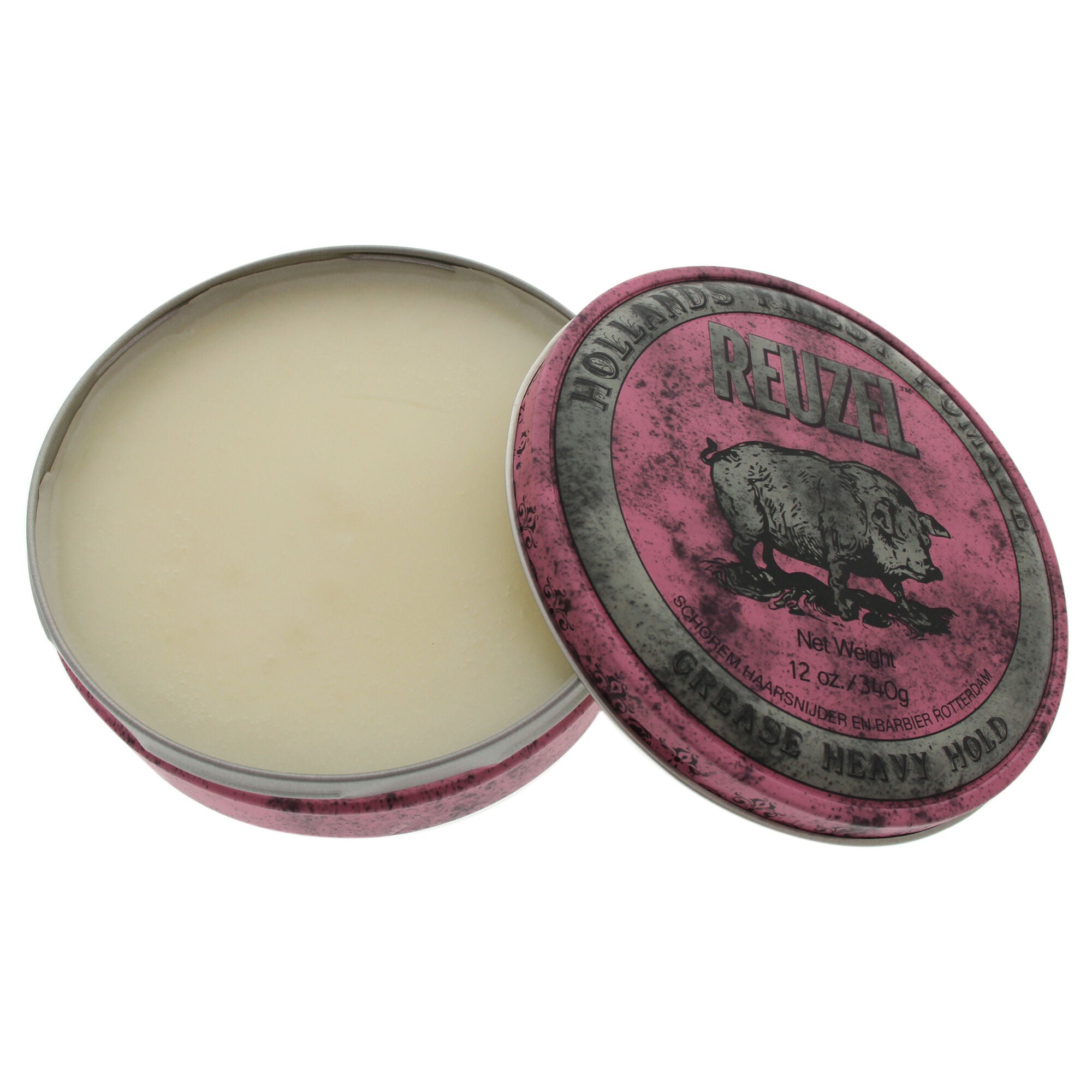 Pink Grease Heavy Hold Pomade by Reuzel for Men - 12 oz Pomade, See Description, hi-res image number 0