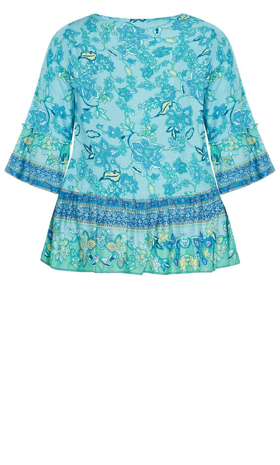 Sea Change Top - aqua, , alternate image number 5