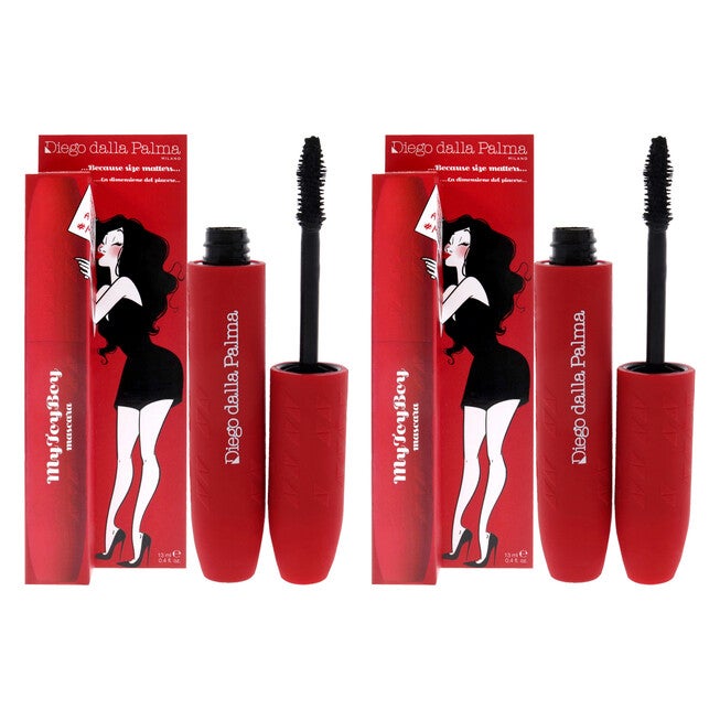 My Toy Boy Mascara - 151 Black by Diego Dalla Palma for Women - 0.4 oz Mascara - Pack of 2, NA, hi-res image number null