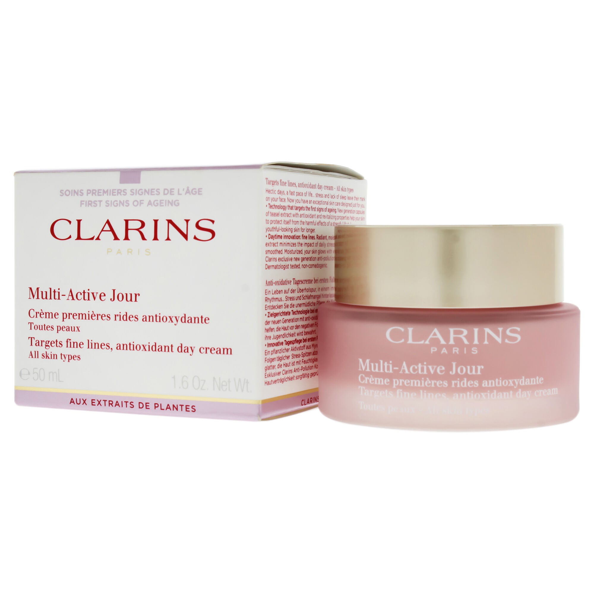 Multi-Active Day Cream - All Skin Types by Clarins for Women - 1.6 oz Cream, , alternate image number 3