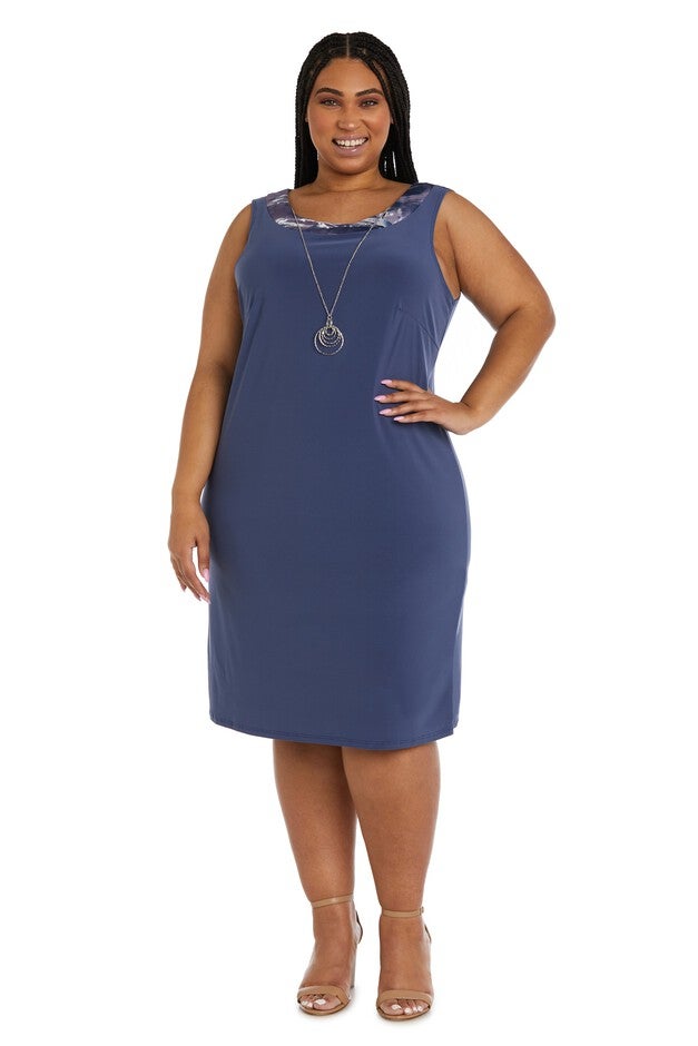 Two-Piece Power Mesh Jacket and Dress Set - Plus, , alternate image number null