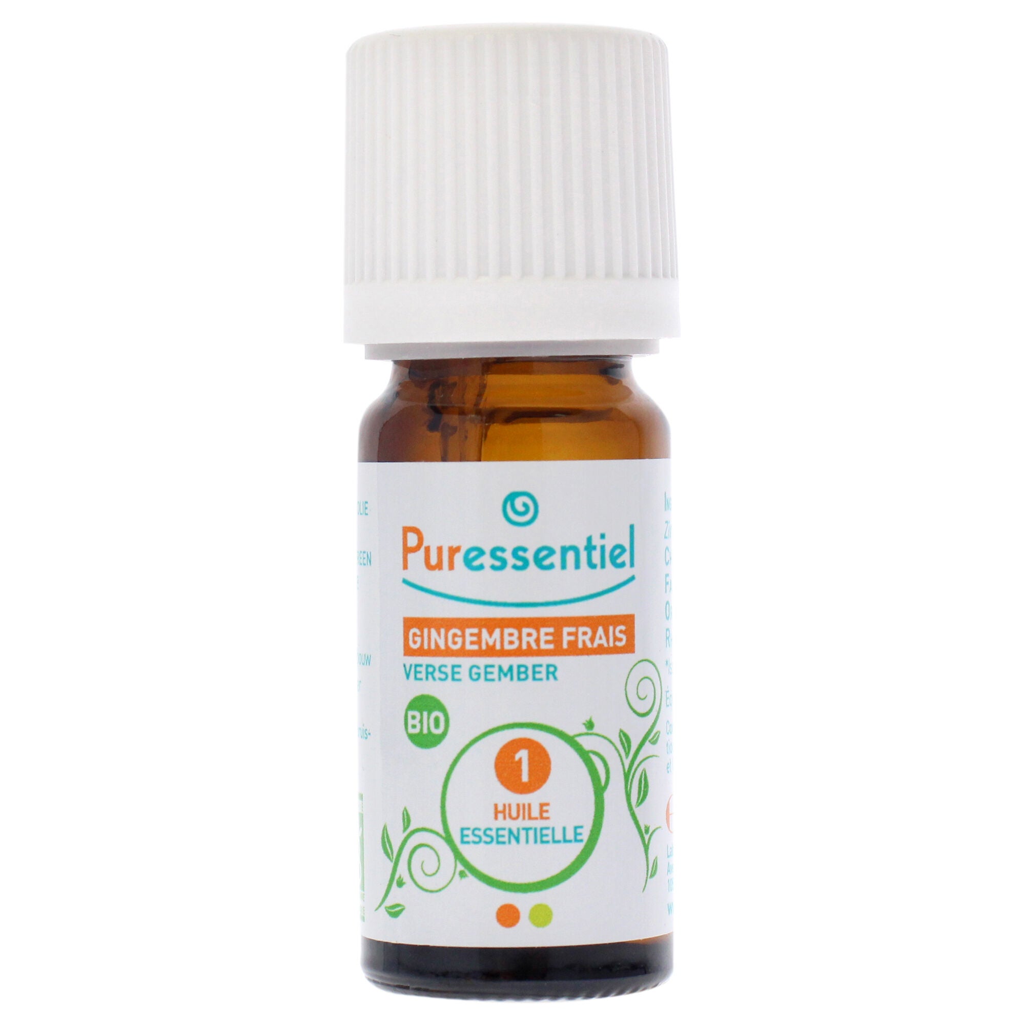 Organic Essential Oil - Ginger by Puressentiel for Unisex - 0.17 oz Oil, See Description, alternate image number 1
