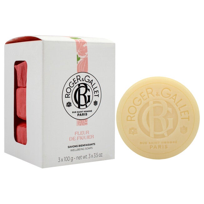 Wellbeing Soap Set - Fig Blossom by Roger & Gallet for Unisex - 3 x 3.5 oz Soap, See Description, alternate image number 1