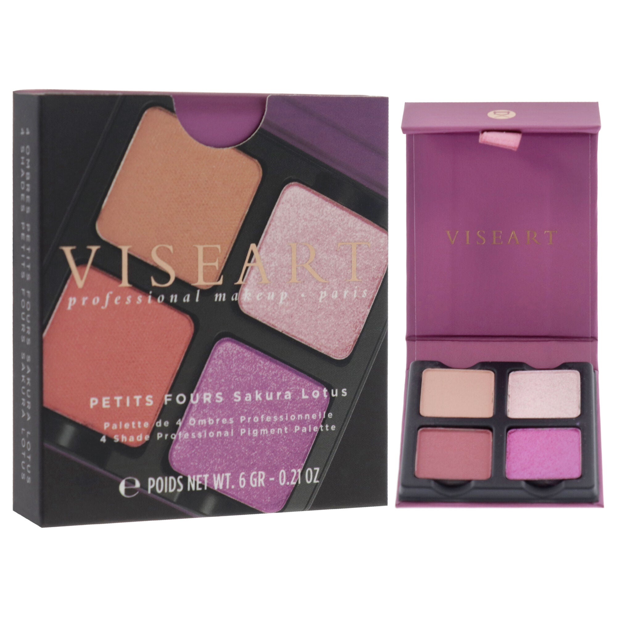 Petits Fours Eyeshadow Palette - Sakura Lotus by Viseart Paris for Women - 0.21 oz Eye Shadow, See Description, alternate image number 1