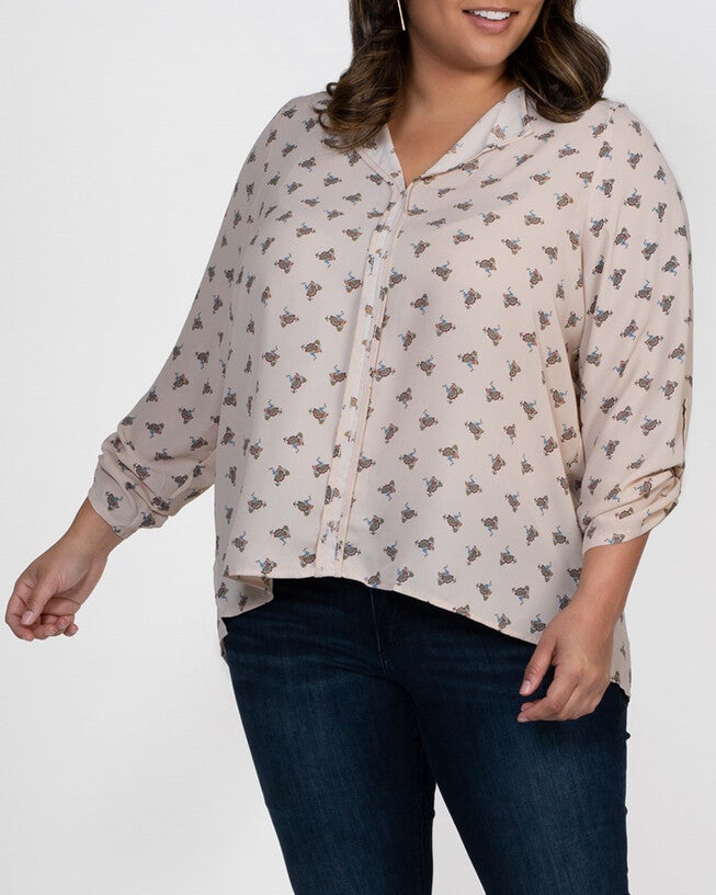 Cristy Pleat Back Blouse, WhiteIvory, hi-res image number null