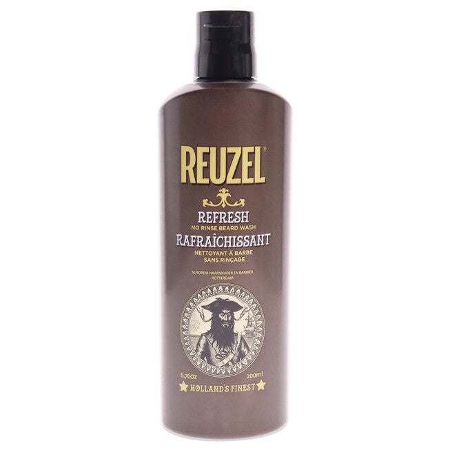 Refresh No Rinse Beard Wash by Reuzel for Men - 6.76 oz Beard Wash, NA, hi-res image number null