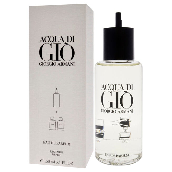 Acqua Di Gio by Giorgio Armani for Men - 5.1 oz EDP Spray (Refill), See Description, alternate image number 3