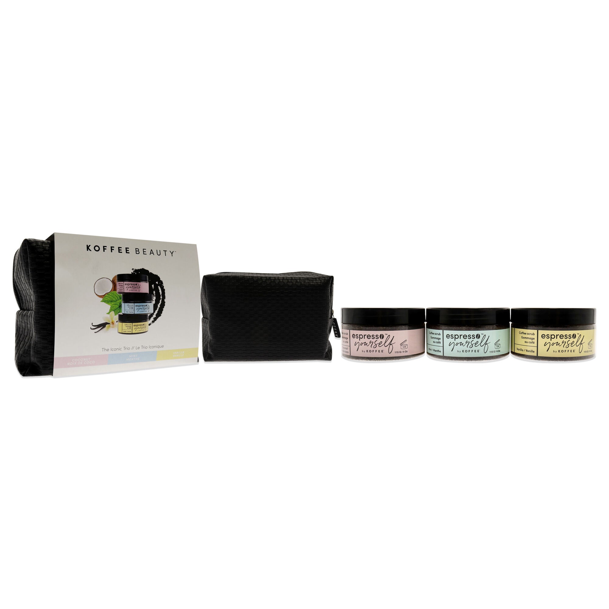 Espresso Yourself The Iconic Trio by Koffee Beauty for Unisex - 4 Pc Gift Set, See Description, alternate image number 2