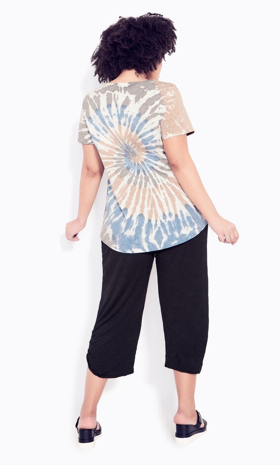 Miya Tie Dye Top - blue, , alternate image number 3