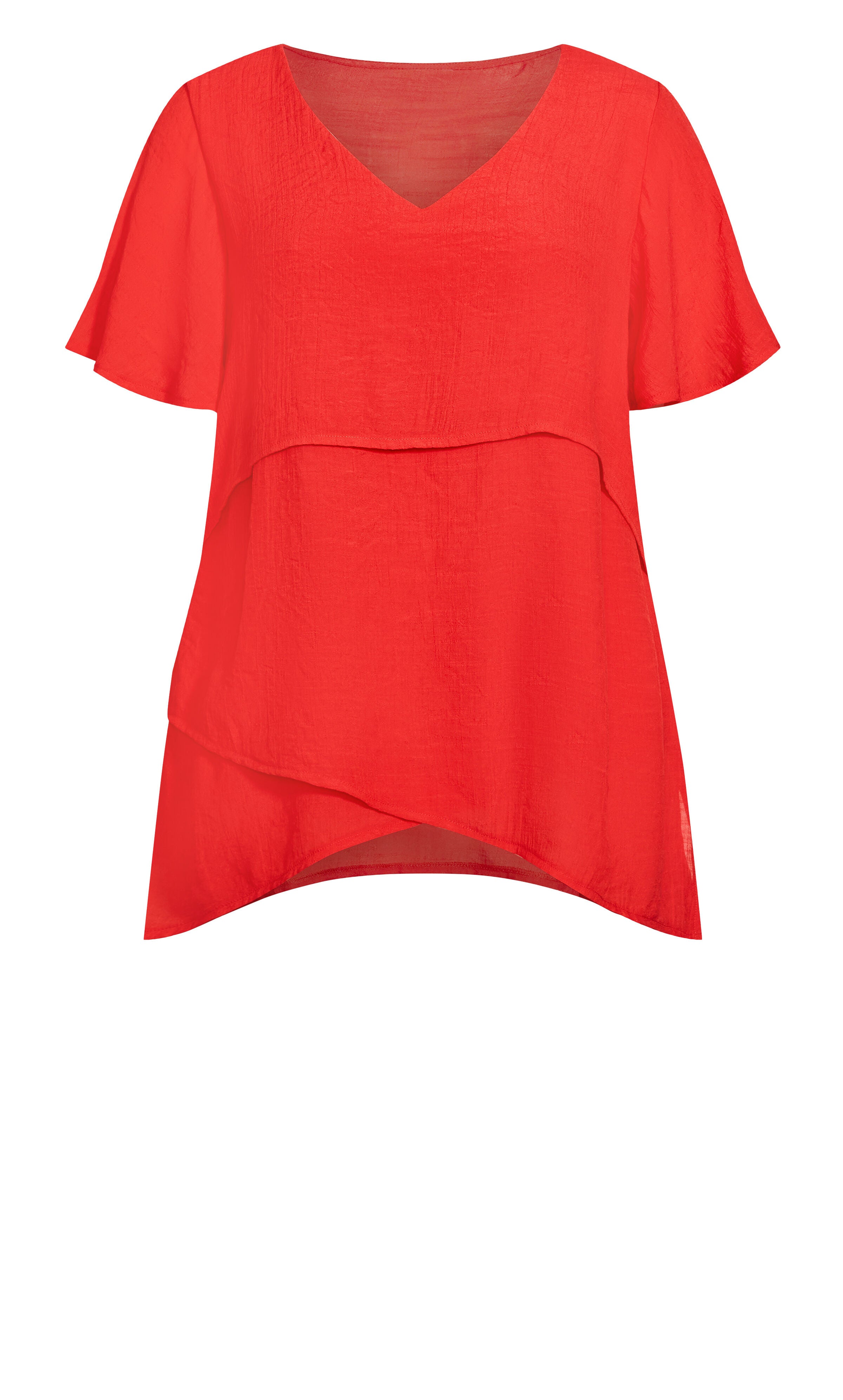 Mylah Layer Tunic - scarlet, , alternate image number 4