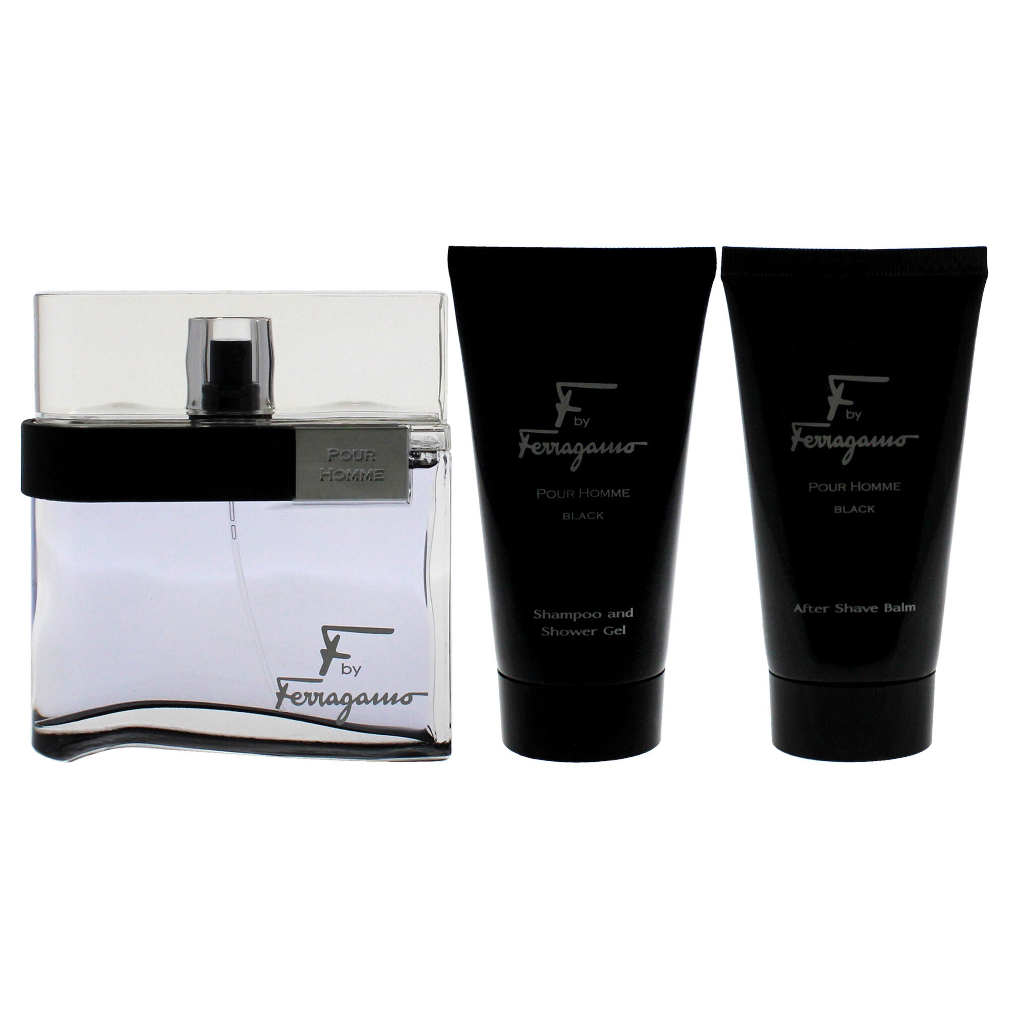 F Black by Salvatore Ferragamo for Men - 3 Pc Gift Set 3.4oz EDT Spray, 2.5oz Shampoo and Shower Gel, 2.5oz After Shave Balm, See Description, alternate image number 4