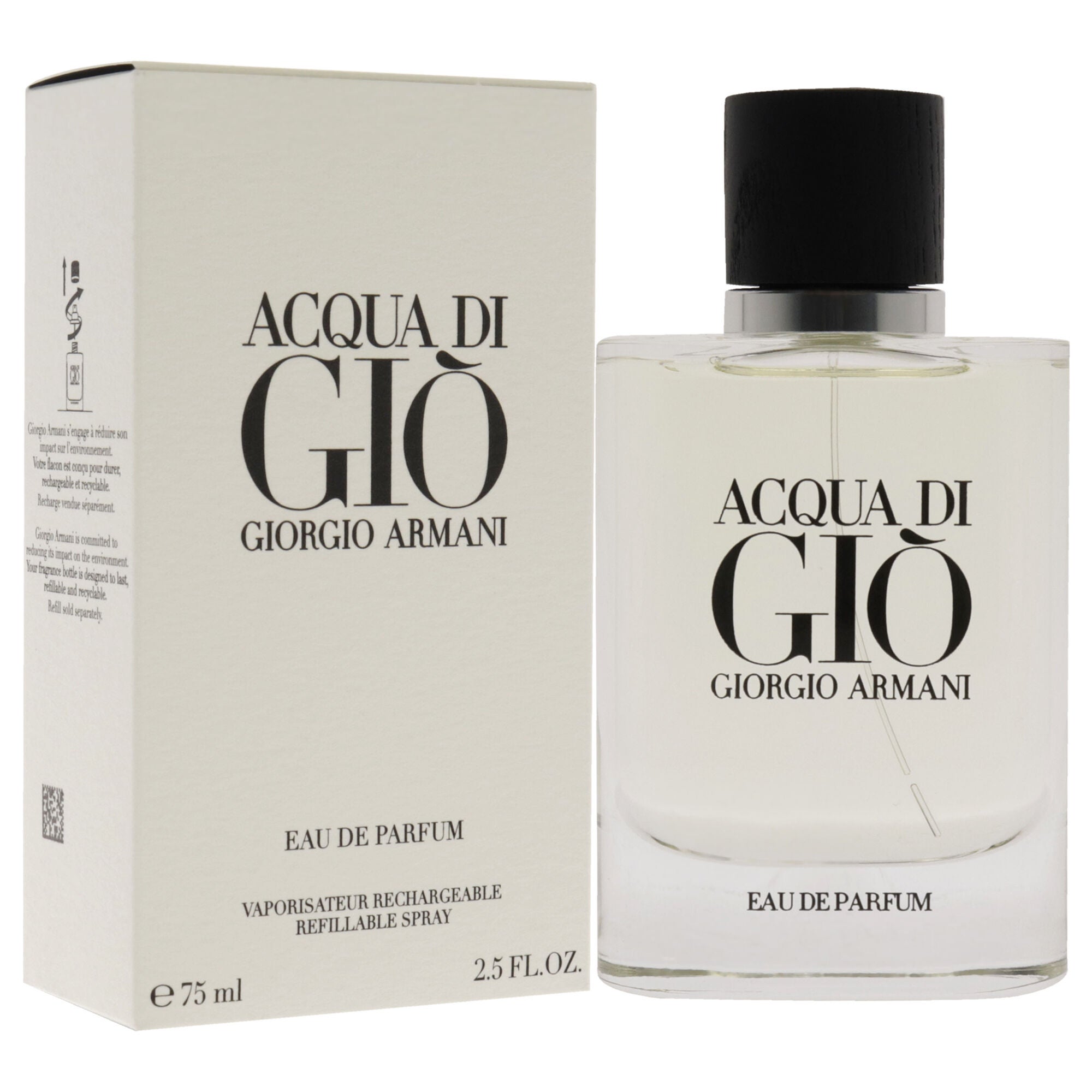 Acqua Di Gio by Giorgio Armani for Men - 2.5 oz EDP Spray (Refillable), , alternate image number 7