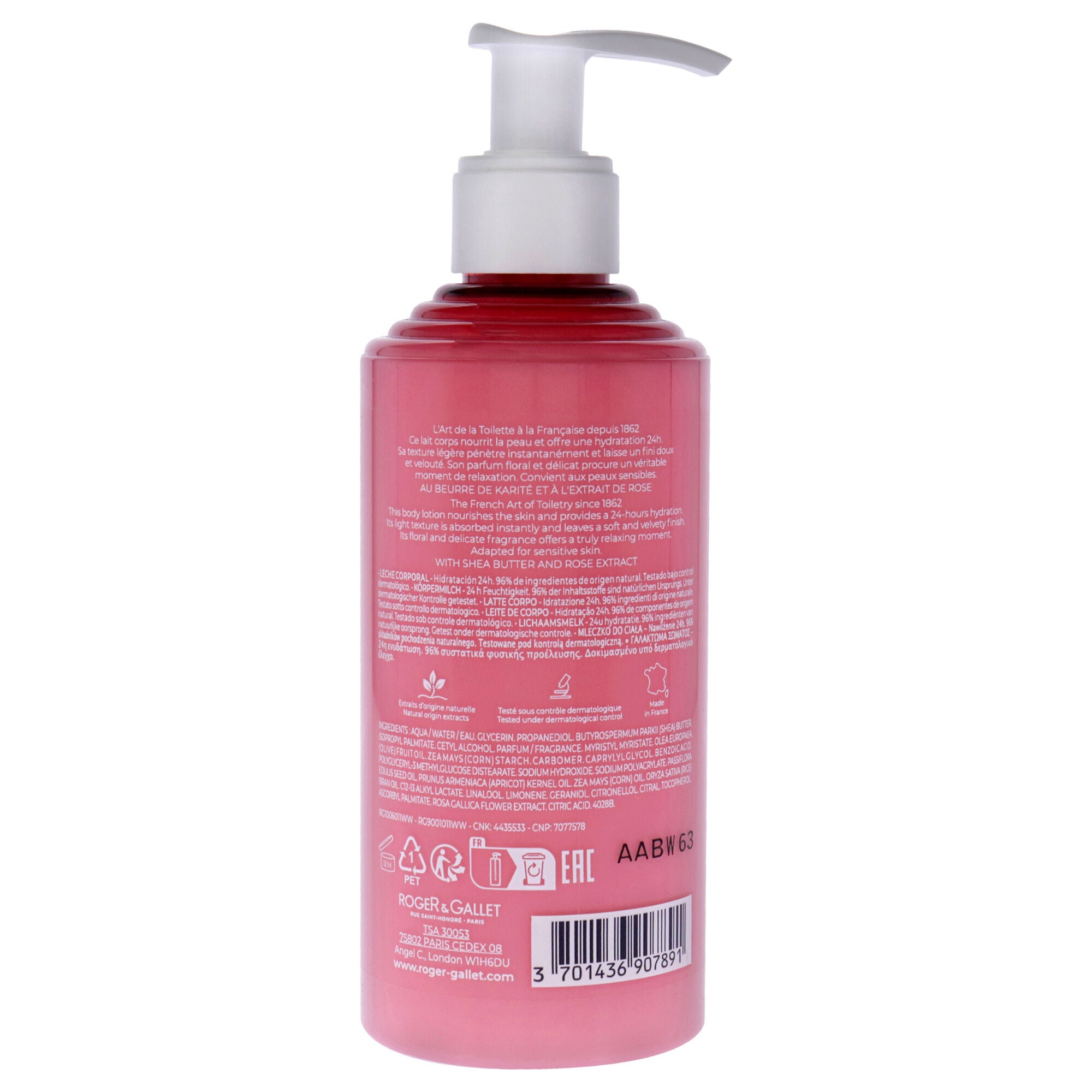 Wellbeing Body Lotion - Rose by Roger & Gallet for Unisex - 8.4 oz Body Lotion, See Description, alternate image number 2