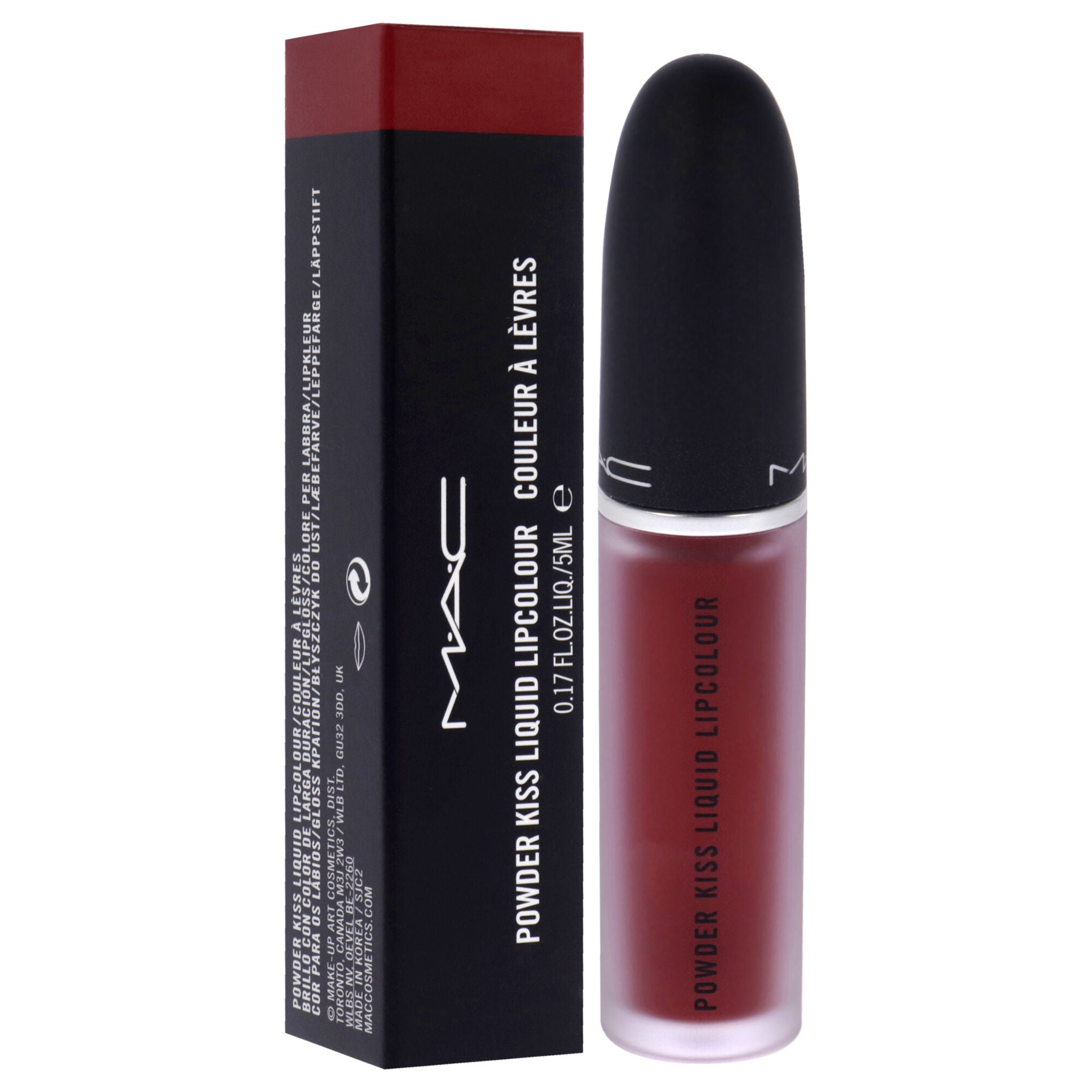 Powder Kiss Liquid Lipcolor - 975 Ruby Boo by MAC for Women - 0.17 oz Lipstick, See Description, alternate image number 1