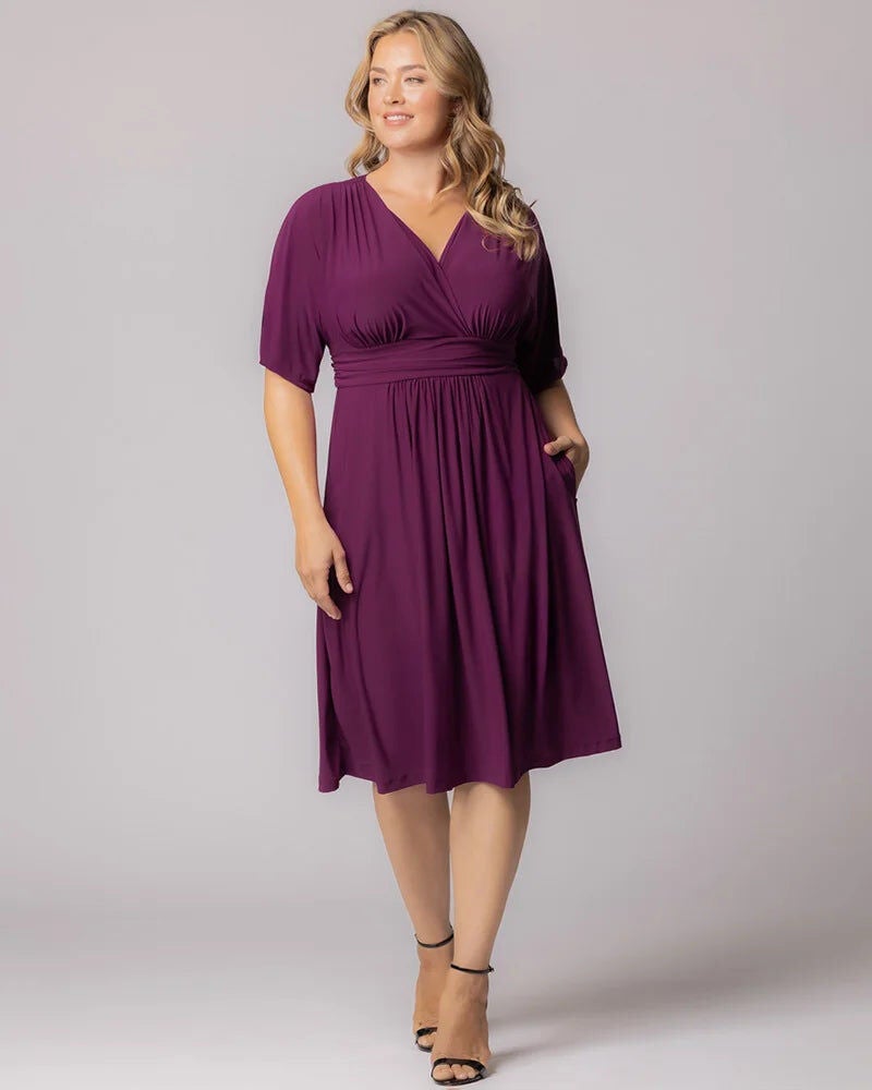 Gia Midi Dress, Black Noir, alternate image number 2