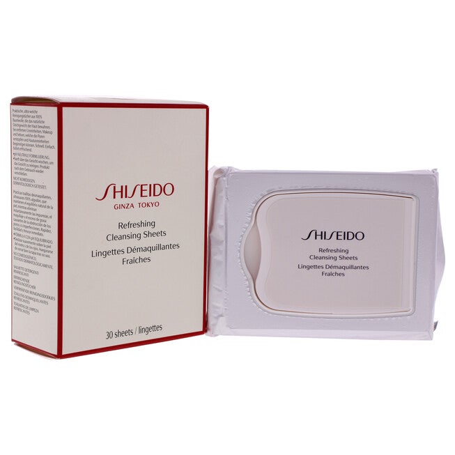 Refreshing Cleansing Sheet by Shiseido for Unisex - 30 Count Wipes, NA, alternate image number null