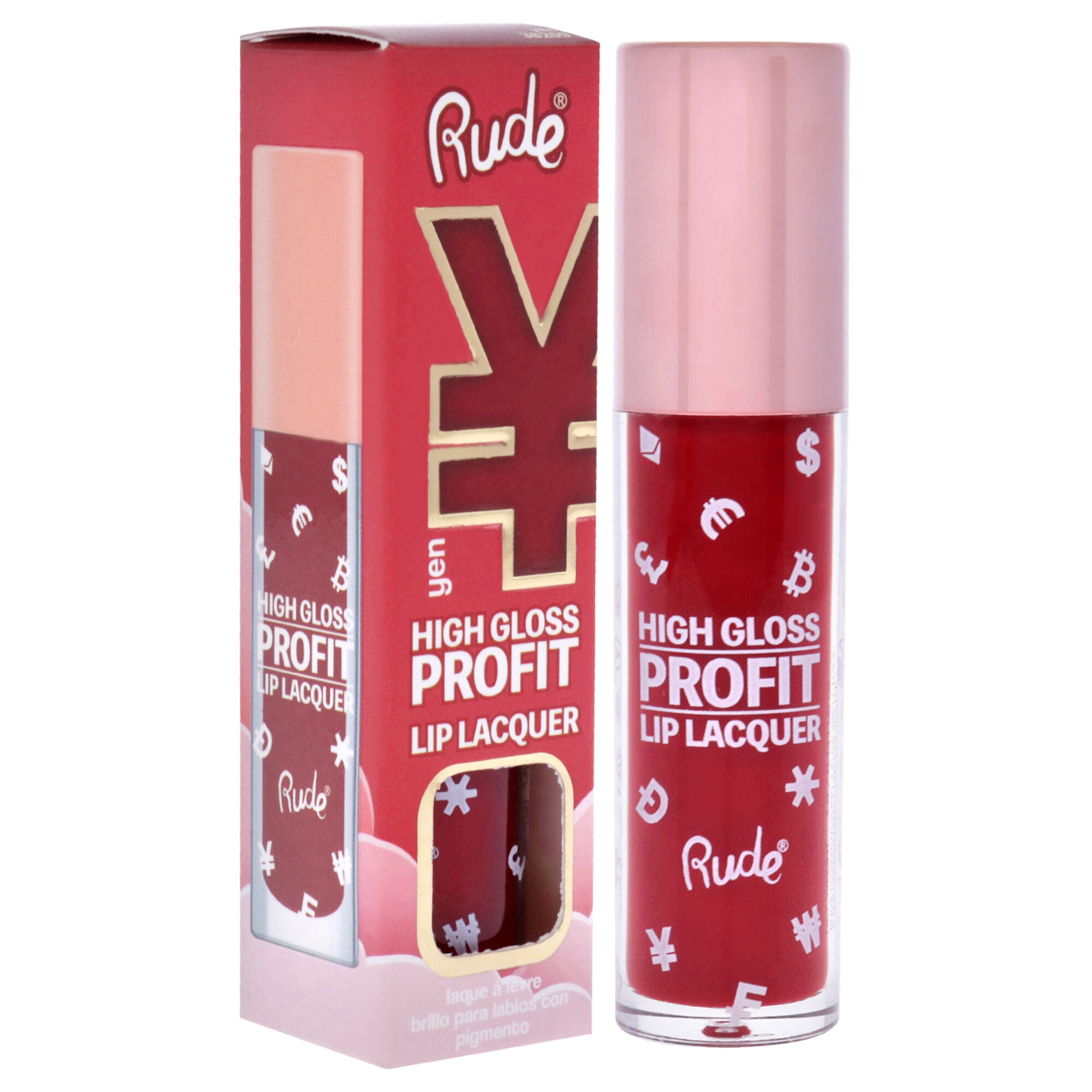 High Gloss Profit Lip Lacquer - Yen by Rude Cosmetics for Women - 0.141 oz Lip Gloss, See Description, alternate image number 1