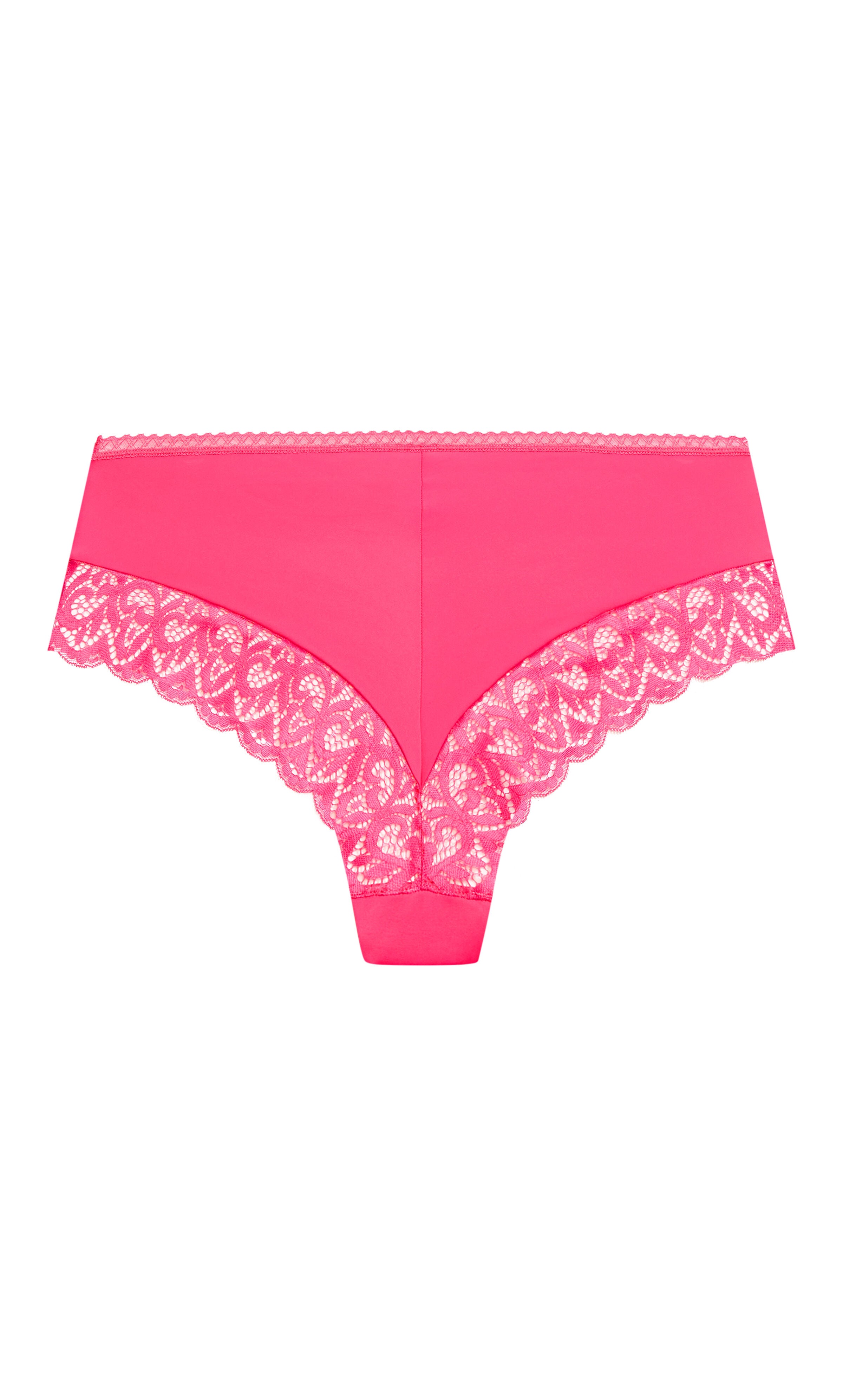 Smooth & Chic Lace Cheeky Brief - hot pink, , alternate image number 3