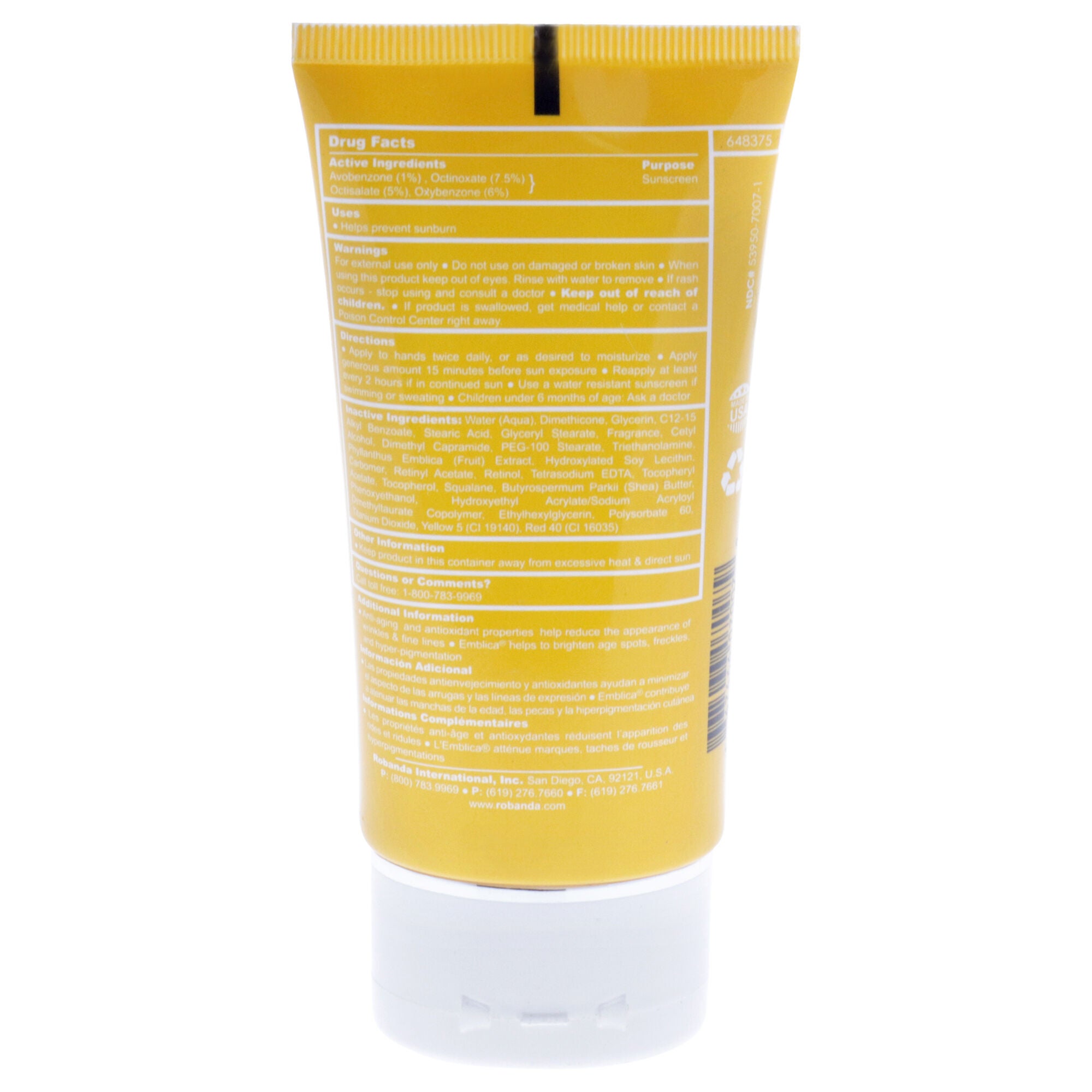 Retinol Anti-Aging Hand Treatment SPF15 by Robanda for Unisex - 3 oz Treatment, See Description, alternate image number 2