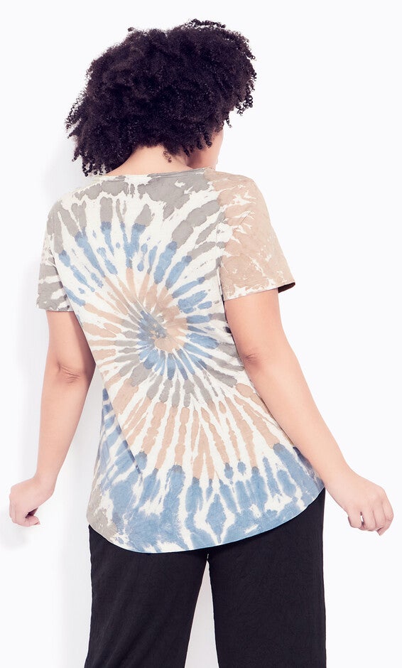 Miya Tie Dye Top - blue, , alternate image number 2