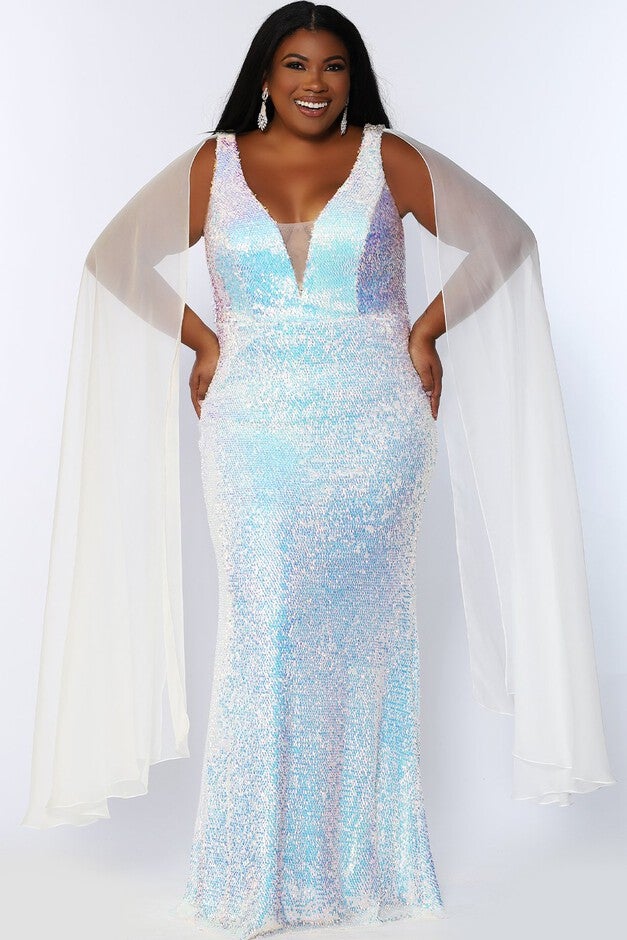 Aurora Evening Gown, Pearlescent, alternate image number null
