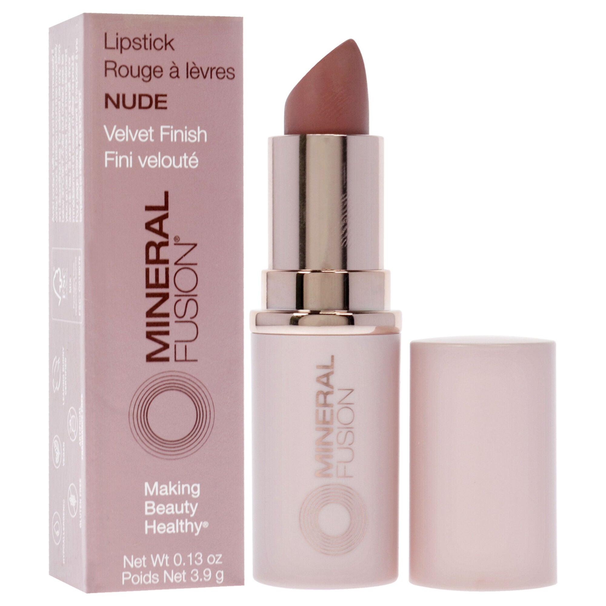 Velvet Finish Lipstick - Nude by Mineral Fusion for Women - 0.13 oz Lipstick, , alternate image number 6
