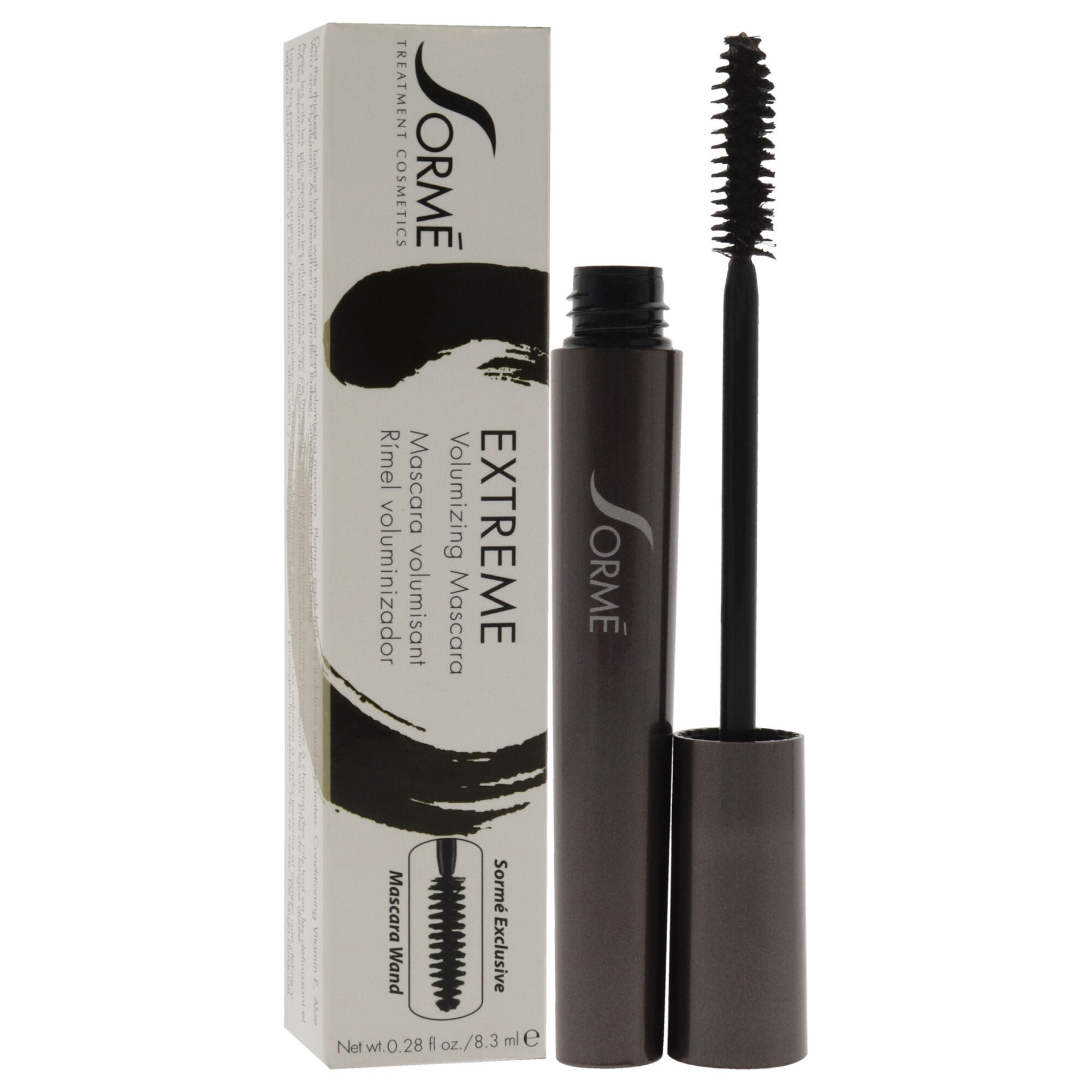 Extreme Volumizing Mascara - E02 Black Brown by Sorme Cosmetics for Women - 0.28 oz Mascara, Black, alternate image number 1