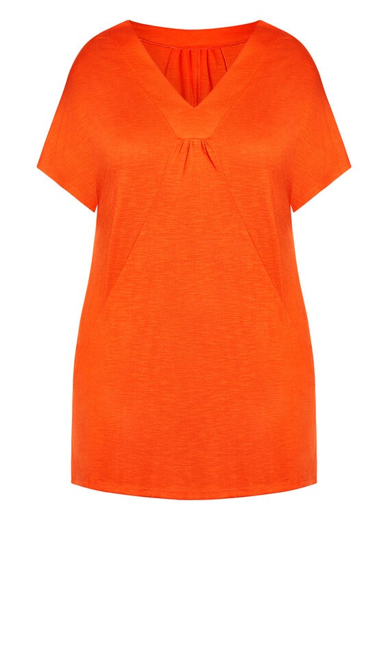 Pocket Pleat Tunic - orange, , alternate image number 4