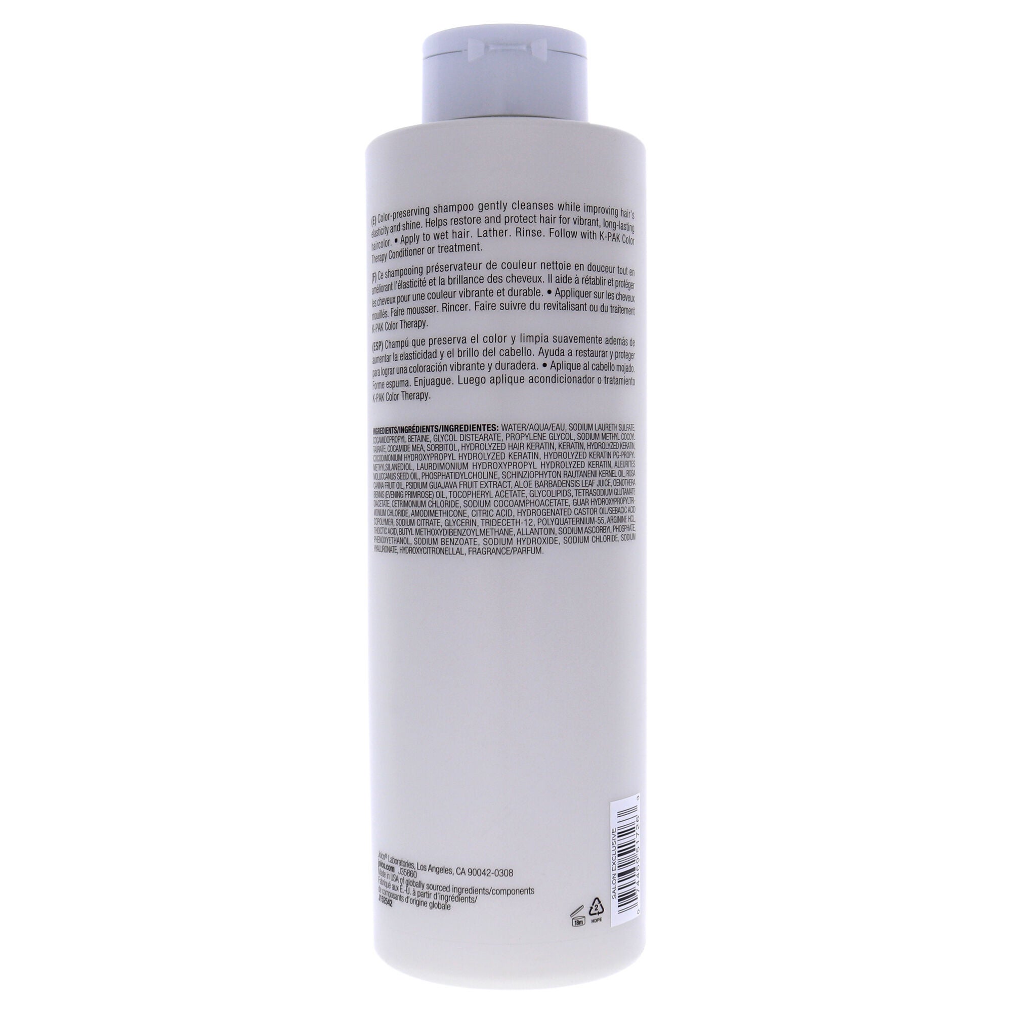 K-Pak Color Therapy Shampoo by Joico for Unisex - 33.8 oz Shampoo, See Description, alternate image number 2