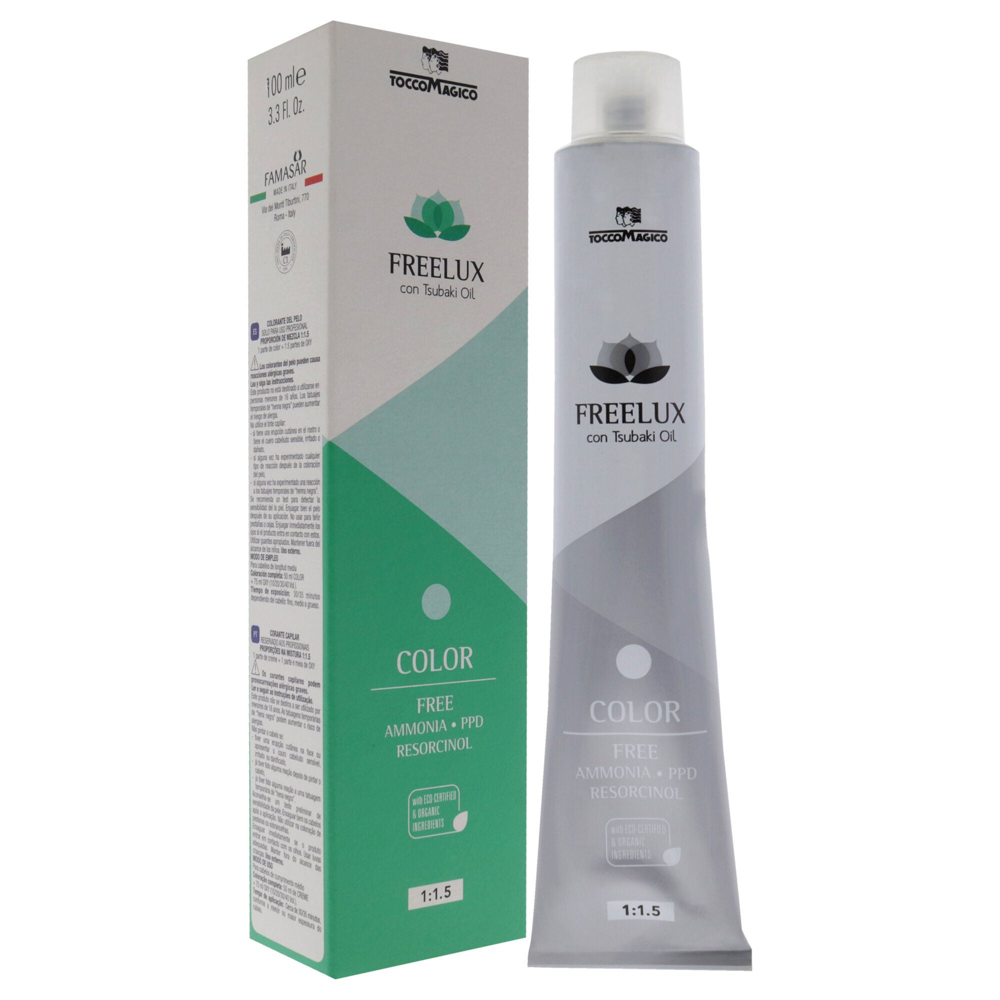 Freelux Permanet Hair Color - 7.05 Hazelnut by Tocco Magico for Unisex - 3.38 oz Hair Color, See Description, alternate image number 2