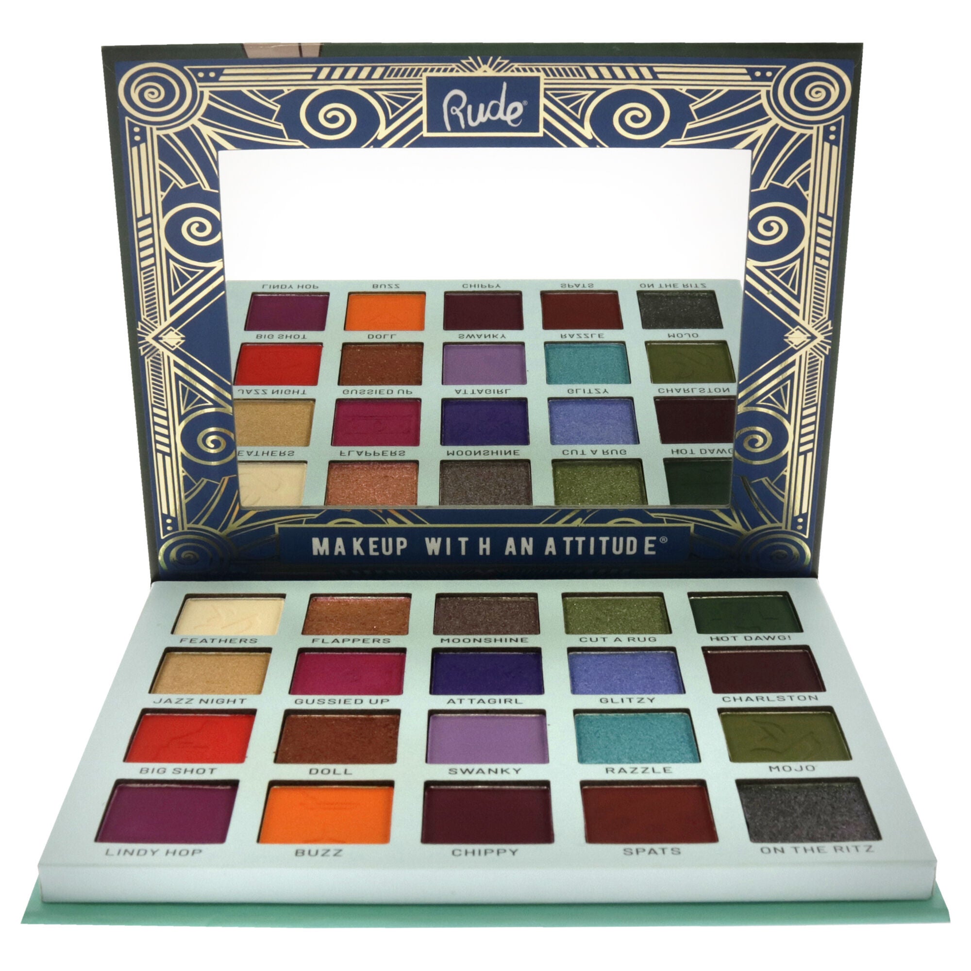 The Roaring 20s Eyeshadow Palette - Reckless by Rude Cosmetics for Women - 1.06 oz Eye Shadow, See Description, alternate image number 1