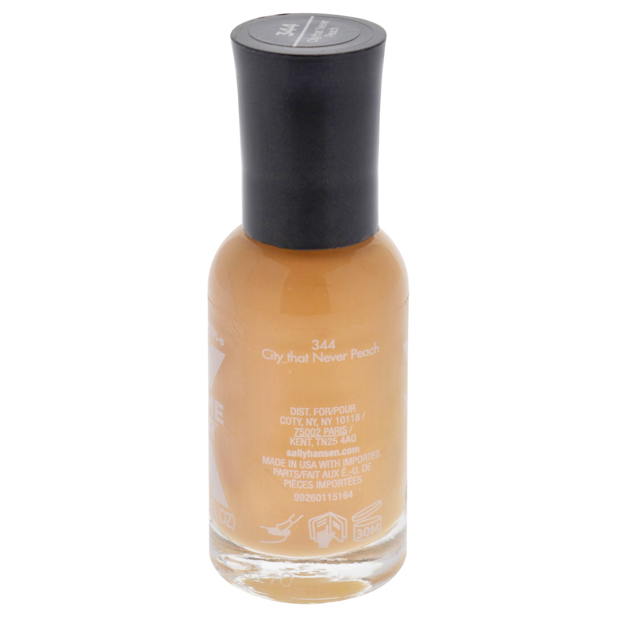 Xtreme Wear Nail Color - 344 City That Never Peach by Sally Hansen for Women - 0.4 oz Nail Polish, See Description, alternate image number 1