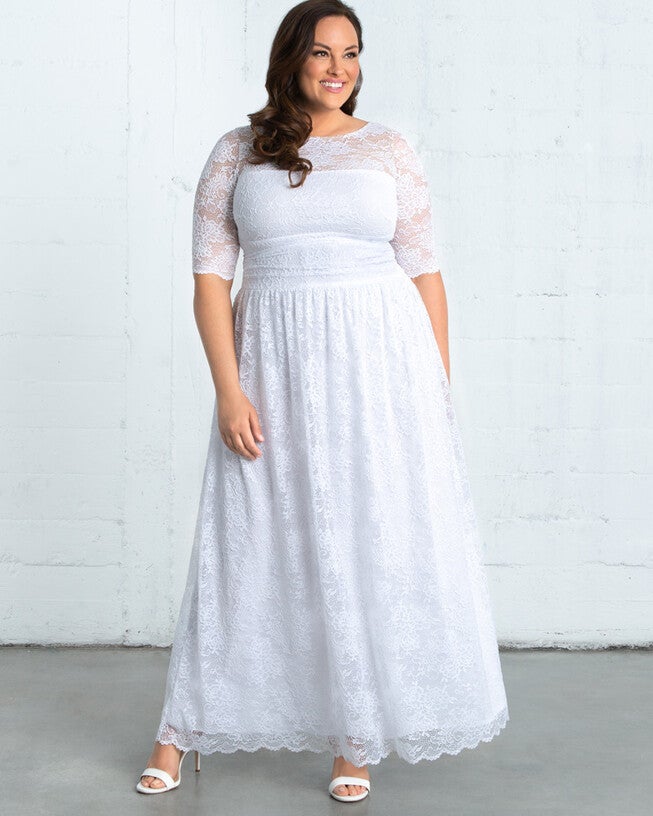 Lace Illusion Wedding Gown, , alternate image number 4