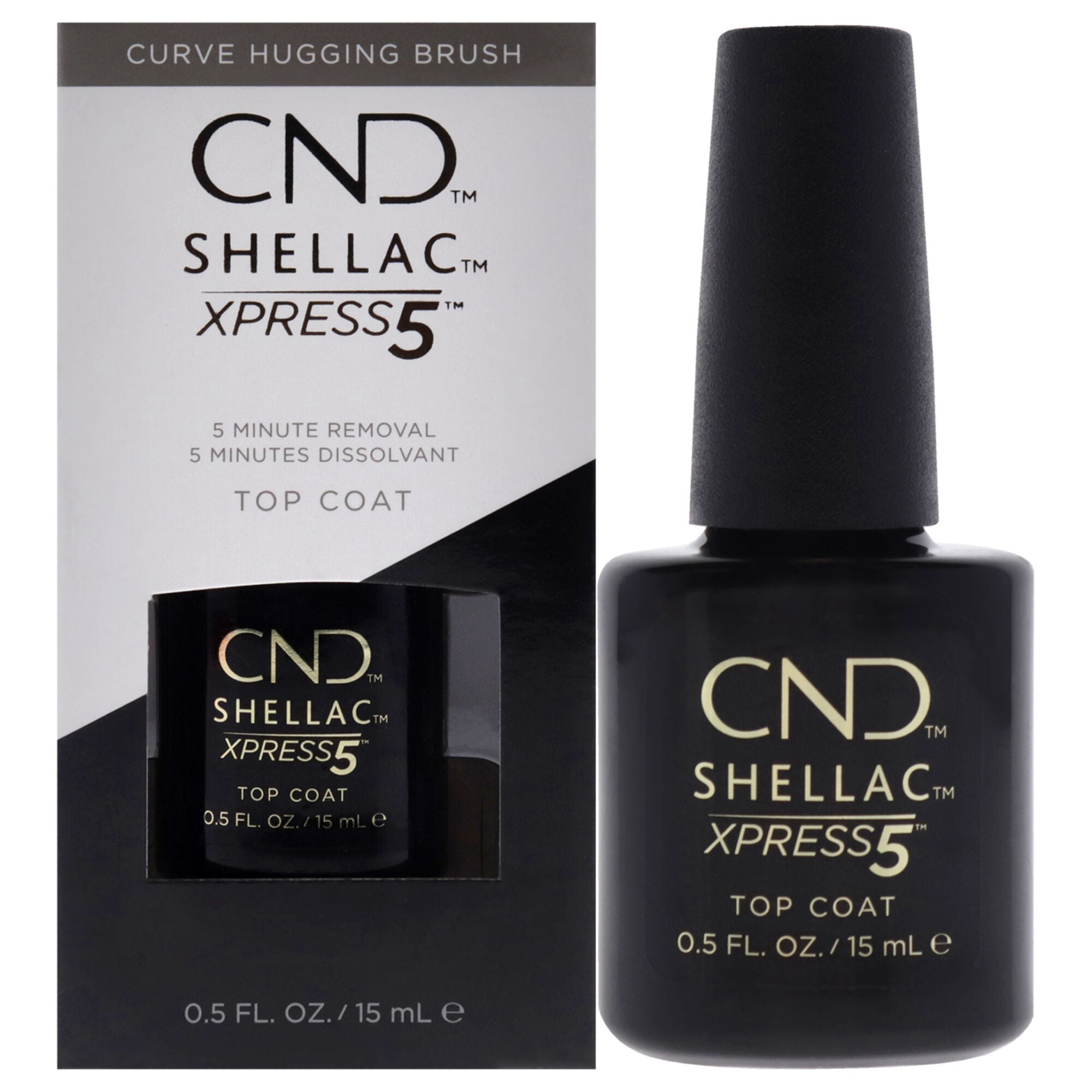 Shellac Nail Color - Xpress5 Top Coat by CND for Women - 0.5 oz Nail Polish, See Description, hi-res image number 0