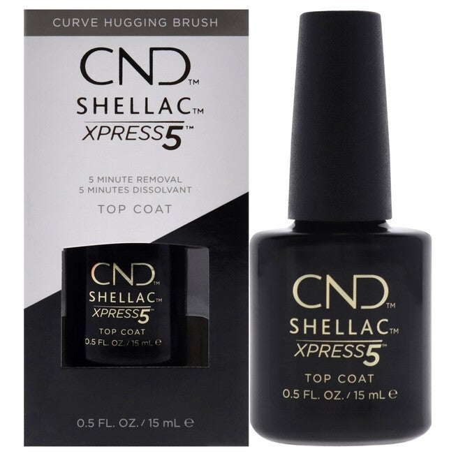 Shellac Nail Color - Xpress5 Top Coat by CND for Women - 0.5 oz Nail Polish, See Description, hi-res image number 0